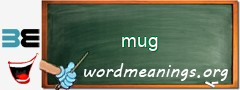 WordMeaning blackboard for mug